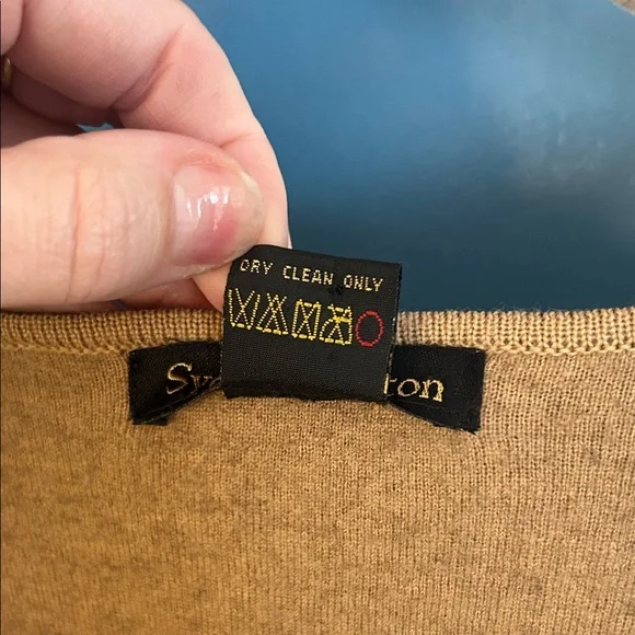 Women's Brown Wool Cardigan - Picture 3 of 9